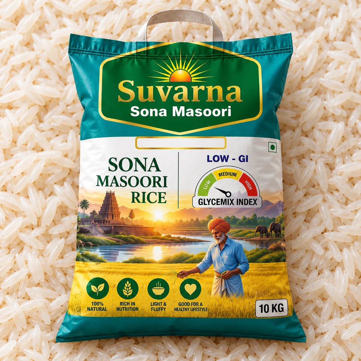 Suvarna Sona Masoori Rice 10kg